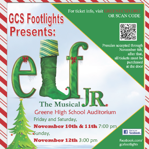 GCS Footlights Presents: Elf Jr., The Musical!