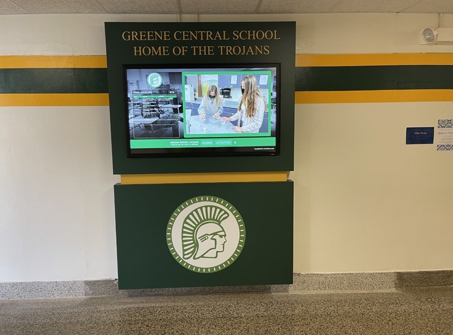 New TV Monitors by HS/MS gymnasium