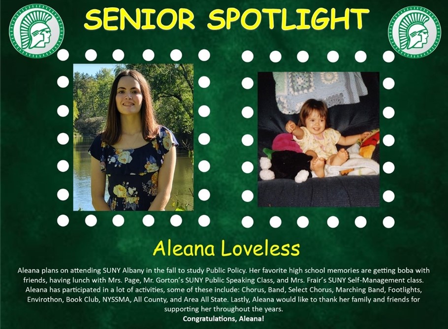 Aleana Loveless Senior Spotlight