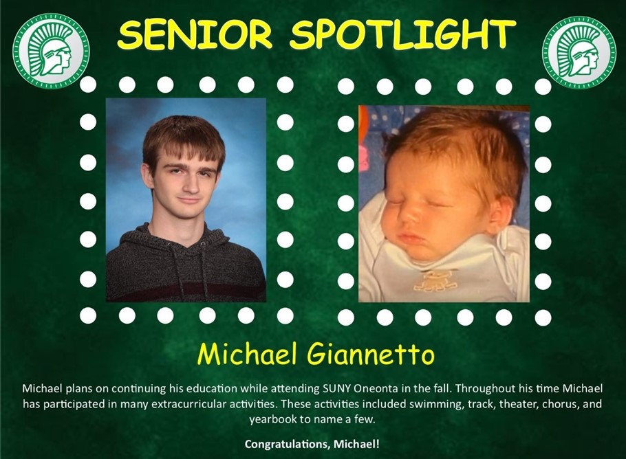 Michael Gianetto Senior Spotlight