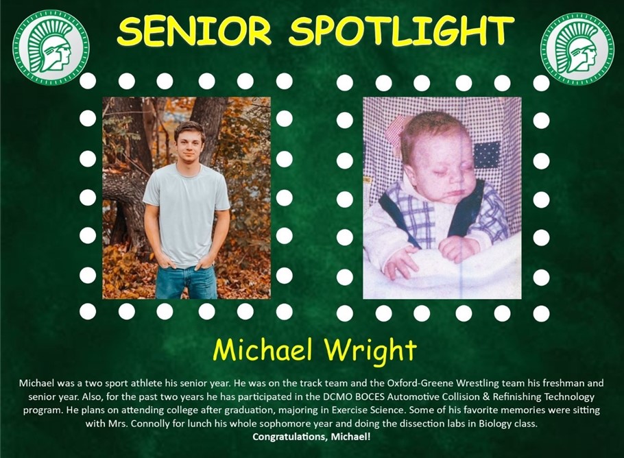 Michael Wright Senior Spotlight