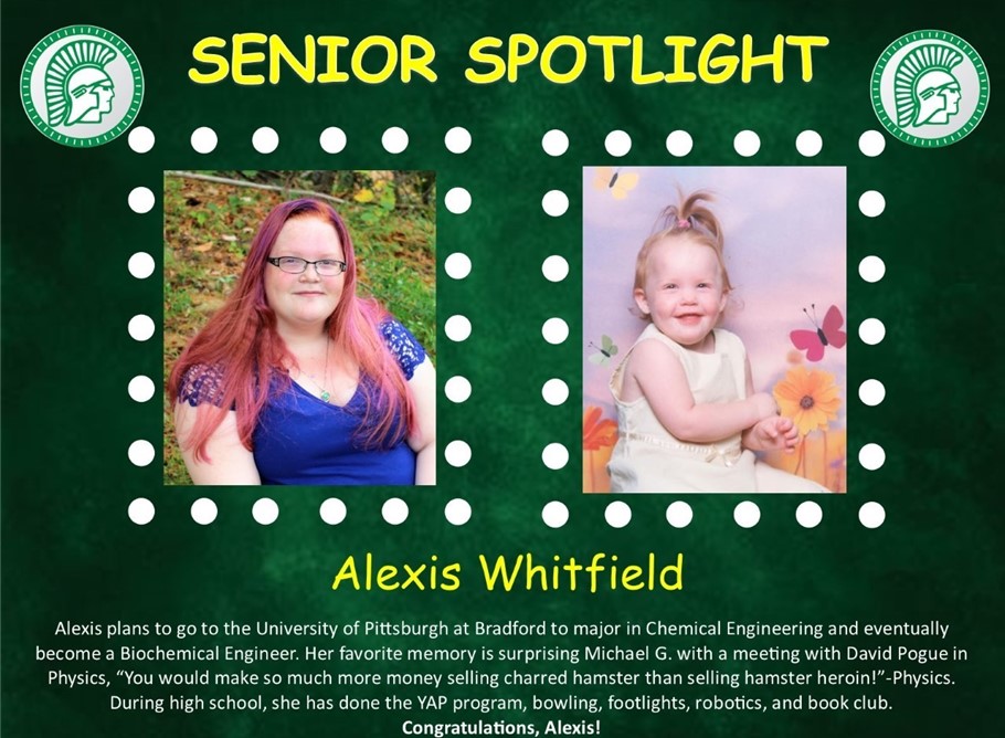 Alexis Whitfield Senior Spotlight