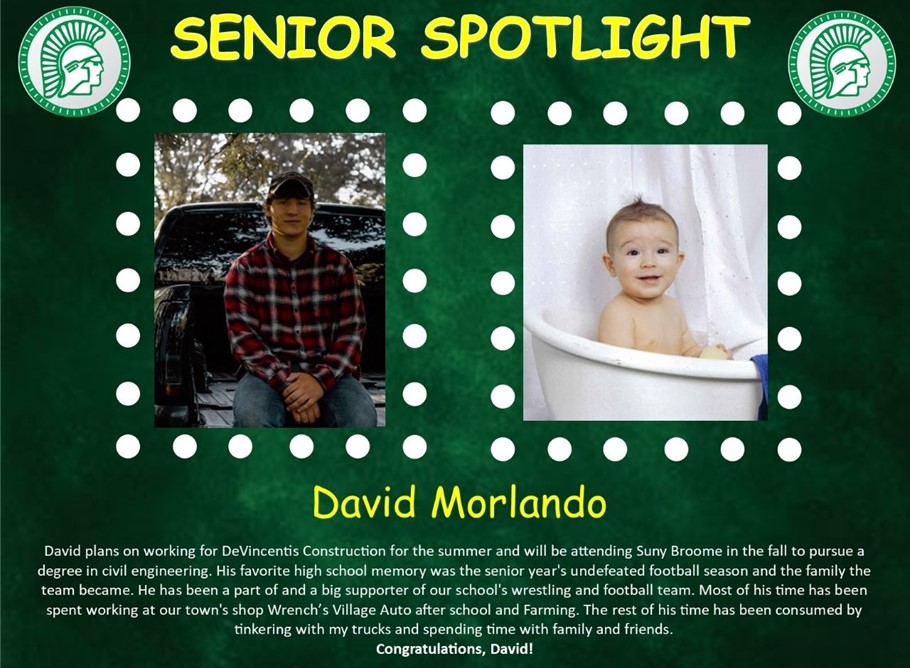 David Morlando Senior Spotlight
