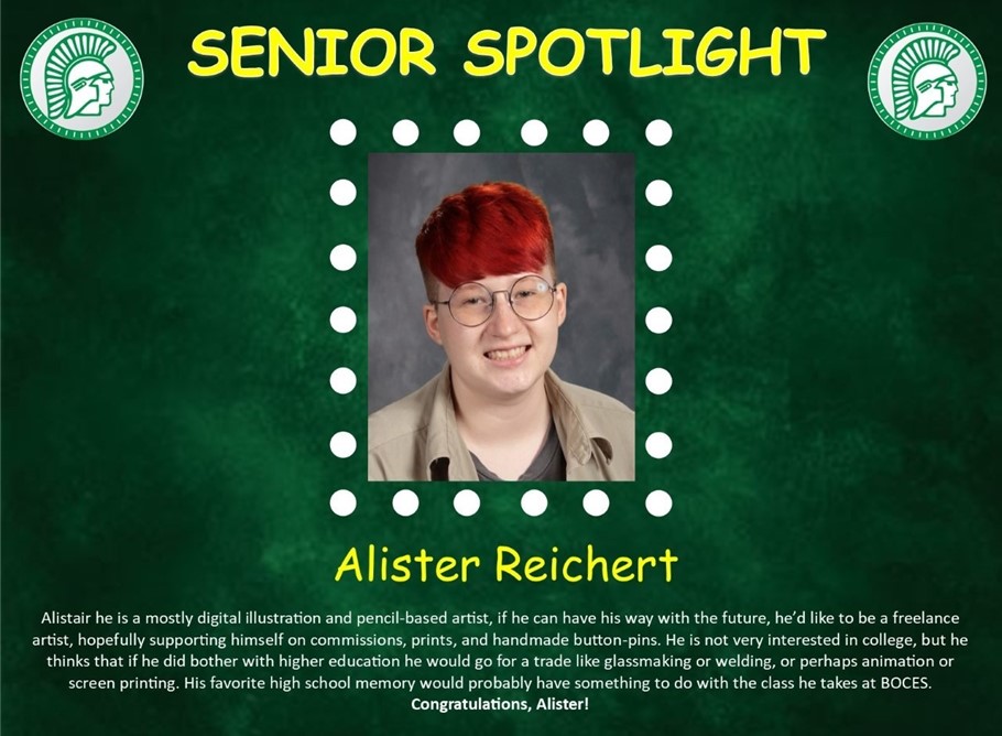 Alister Reichert Senior Spotlight