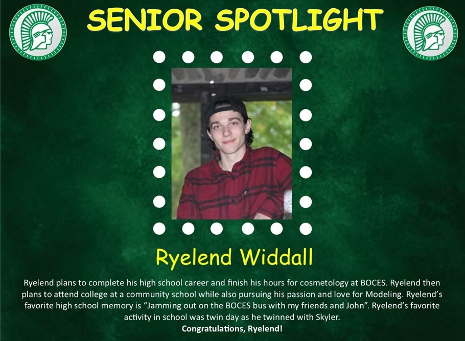Ryeland Widdall Senior Spotlight