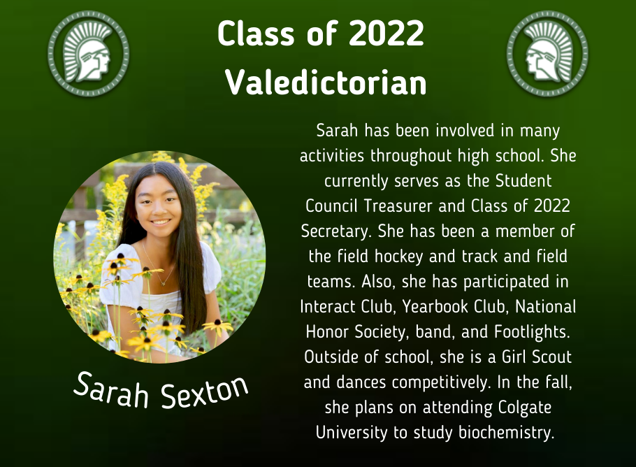 Sarah Sexton Valedictorian